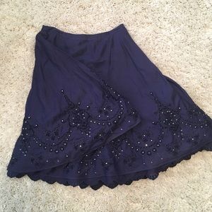 Anthropology layered skirt